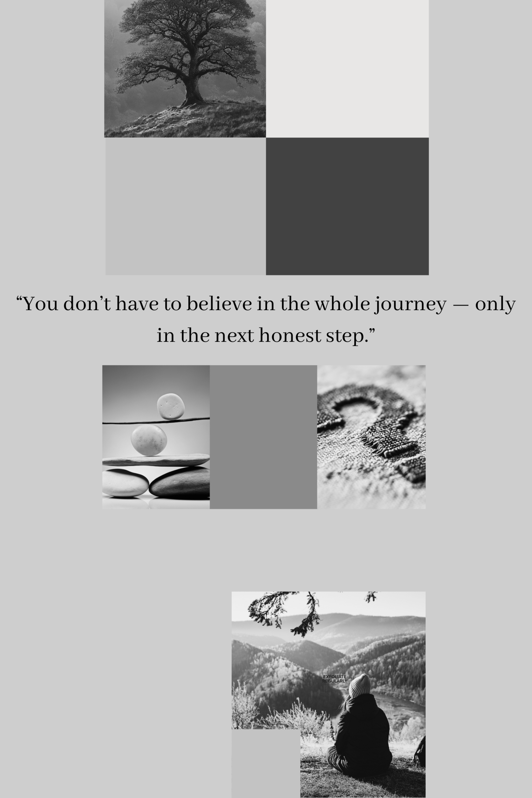 lack and white collage showing clouds, motivational words, and a person standing with open arms, representing alcohol addiction counselling in West Chiltington RH20, West Sussex.<br />
