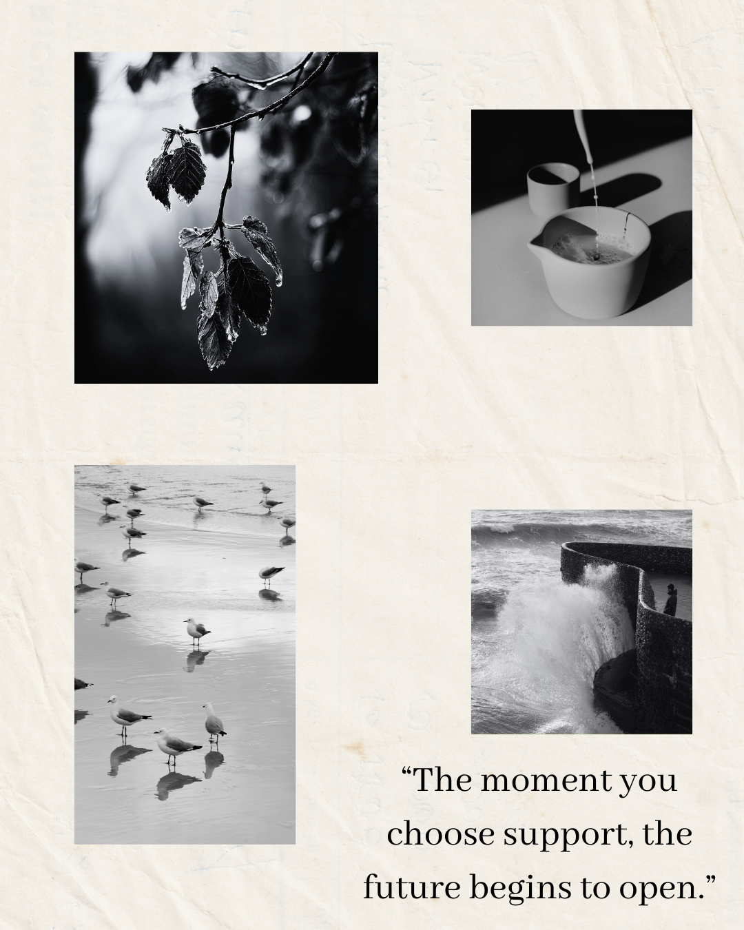 Alcohol addiction counselling in Steyning BN44 West Sussex, black and white therapeutic image with reflective quote symbolising recovery and emotional healing<br />
