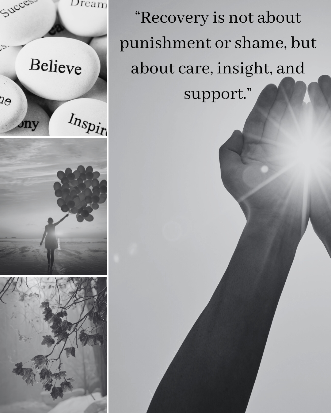 Counselling for cocaine addiction West Chiltington RH20 West Sussex – symbolic images representing recovery, belief, and compassionate support