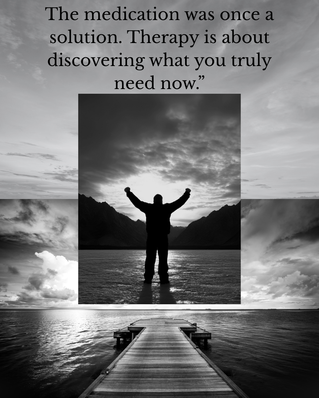 Prescription medication addiction counselling in West Sussex – recovery quote image symbolising hope, self-discovery, and change through therapy