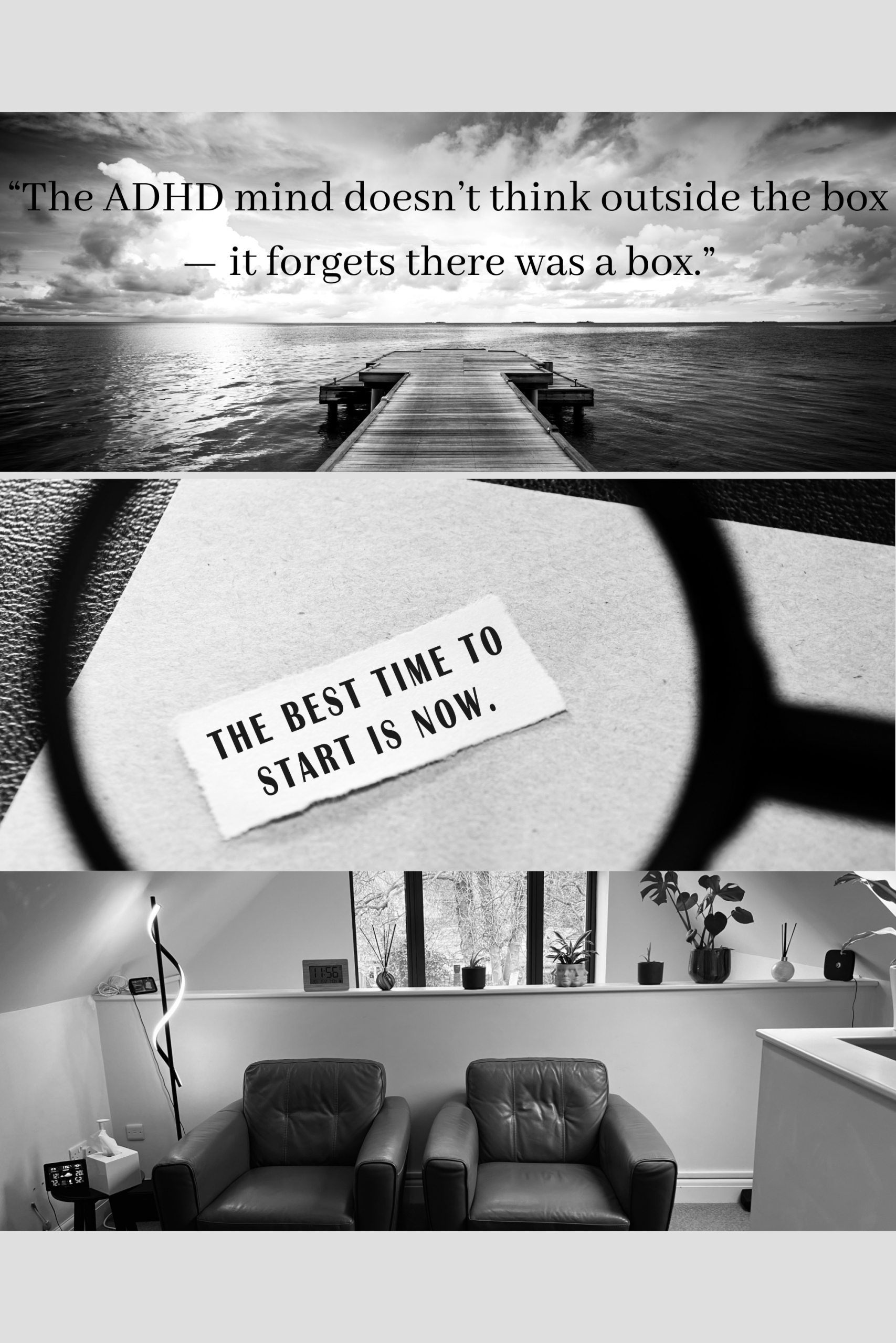 ADHD Therapy Pulborough RH20 – Creative Thinking and Action Quote Image